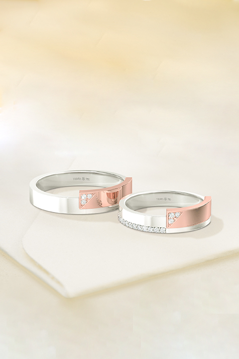 Trào lưu nhẫn cưới 2022 hai màu - Vẻ đẹp của sự tương phản